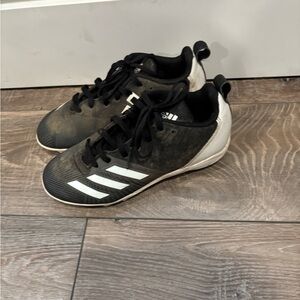 Adidas Kids Black and White Cleats